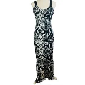 brown ombre maxi dress Faithfull - Tore maxi dress ombre stripe macro carob